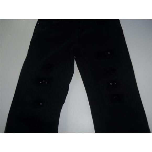 Childrens Place Black Jeans Size 12 Sequins Embellished Skinny -0613E80 - Picture 3 of 3